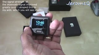 Wiwoo 16GB Bluetooth Sports Watch MP3 Player Review [upl. by Yerahcaz]