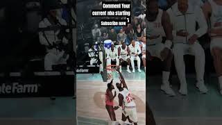 Comment Your current NBA starting 5 subscribe now shorts nba michaeljordan [upl. by Norej]