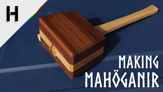 Making Mahöganir  A Woodworking Joiners Mallet Hand Tool Woodworking [upl. by Ahsykal]