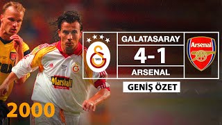 UEFA Kupası Galatasaray  Arsenal Final Maçı Geniş Özet  17 Mayıs 2000 [upl. by Dulcine]