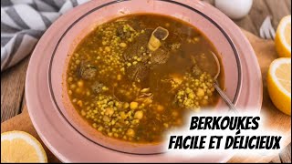 RECETTE FACILE BERKOUKES AUX TROIS VIANDE algerieyoutubeshorts foodiefypviralvideocookingfood [upl. by Sualohcin653]