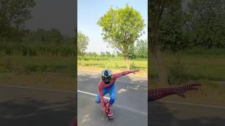 गलती kardi💔 skatingrollerskatingdownhill downhillskatingskateboard spiderman [upl. by Ahsinut621]