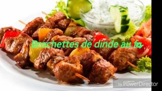 Brochettes de dinde au four بروشات داند في الفرن [upl. by Kari436]