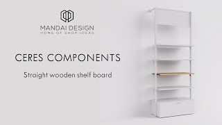 Ceres Shelving Components Straight Wooden Shelf [upl. by Rodama]