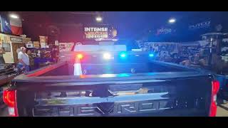 ILMODS  2021 Chevy Silverado Feniex 4200 mini amp T3s Quads brake reverse traffic control Texas cop [upl. by Itsrejk]