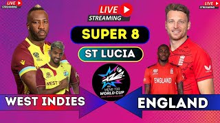 LIVE WEST INDIES vs ENGLAND T20 WORLDCUP  live today t20 worldcup match  live wi vs eng [upl. by Sidnala]