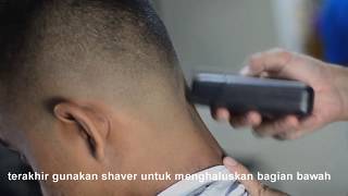 Cara Membuat High Fade  Slicked Back Undercut Hairstyle  How to Fade [upl. by Arel]