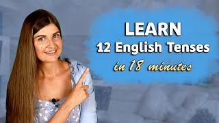 Learn 12 English Tenses in 18 minutes  English Tenses Overview [upl. by Cynth]