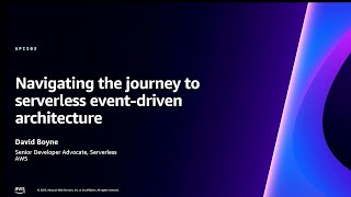 AWS reInvent 2023  Navigating the journey to serverless eventdriven architecture API303 [upl. by Naffets]