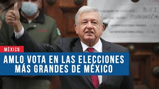 México vota en las elecciones clave para AMLO y Morena [upl. by Ehcar]