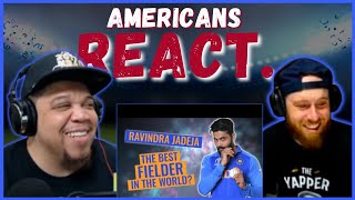 AMERICAN REACTS TO RAVINDRA JADEJA  THE BEST FIELDER IN THE WORLD  REAL FANS SPORTS [upl. by Whitnell]