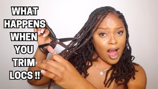 WHY DO PEOPLE TRIM THEIR LOCS  LOCS JOURNEY [upl. by Suoicerp]