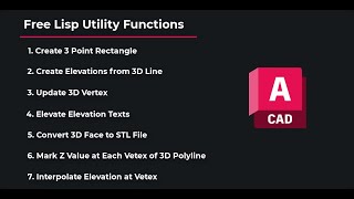 AutoCAD Lisp Routines  Enhance Your Drafting with Free Utility Functions related to 3D Polylines [upl. by Nylrebma109]