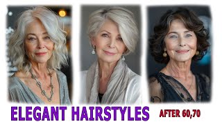 Elegant Hairstyles 2024 for Women Over 50 60Haircuts that will make you look younger [upl. by Aicarg]