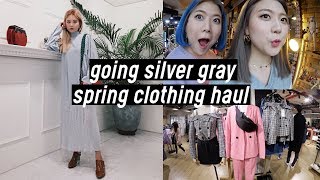 Final Hair Color Silver Gray amp Bershka Spring Clothing Haul  DTV 92 [upl. by Donegan936]