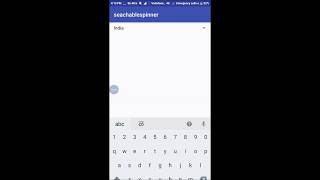 searchable spinner  Android Studio [upl. by Yuria]