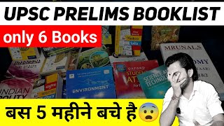 UPSC Prelims 2024 shortest Booklist  Book for UPSC prelims IAS Booklist  Prelims Last 100 days [upl. by Svensen]