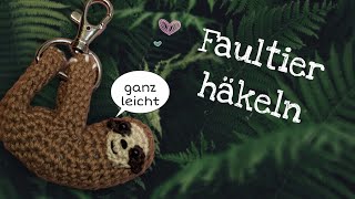 Faultier Amigurumi häkeln 🧶 Anhänger [upl. by Assyram]