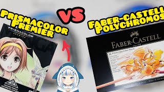 Comparando PRISMACOLOR PREMIER vs FABER CASTELL POLYCHROMOS 😊👀 【CUAL COMPRAR 】 [upl. by Edlitam]