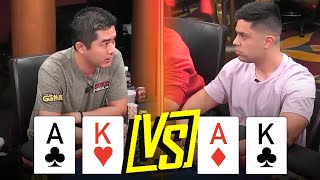 Clash of the Aces A 238850 Split That Electrified the Table at LIVE Cash Game [upl. by Sirdna]