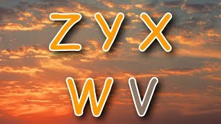 Learn the Alphabet Backwards  Easy ZYX Singalong Song [upl. by Gertie]