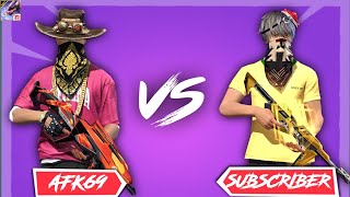 AFK 69 😈✅ VS SUBSCRIBER 👽 FREE FIRE MAX  MONTAGE AFK69T [upl. by Phemia]