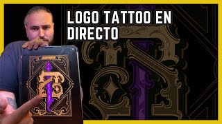 Directo de lettering en procreate Logotipo BI Monograma Part 2 [upl. by Yot]