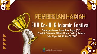 Malam Pemberian Hadiah  EHB KeII Madrasah Diniyah Pondok Pesantren Miftahul Ulum Derbing [upl. by Kurt]