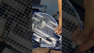 Yonex 100 ZZ Stringing With Yonex Bg 65 strings  sm sports yon yonex badmintonracket [upl. by Kapeed233]