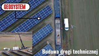 Budowa drogi technicznej  tymczasowej z wykorzystaniem płyt drogowych mat drogowych HDPE [upl. by Sigler382]