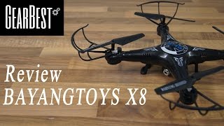 Stable BAYANGTOYS X8 RC Quadcopter Review  RCLifeOn [upl. by Anawak]