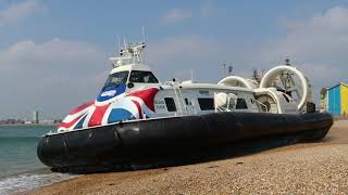 Hovercraft at Southsea Hoverport [upl. by Tuttle]