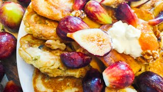 Sourdough Pancakes with Figs and Fig Sauce [upl. by Liban]