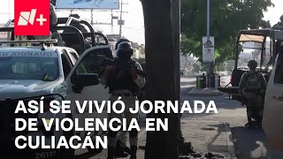 Culiacán Sinaloa vivió otra jornada de violencia al reportarse balaceras y bloqueos  Despierta [upl. by Kitti632]