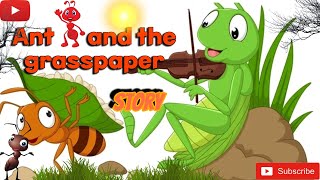 Ant and grassshopper story cartoon story subscribe trending kids moralstories kidsstories [upl. by Monreal853]