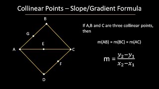 Collinear points  gradient formula [upl. by Rosanna243]