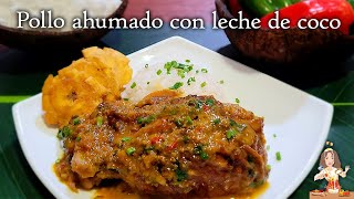 ‼️Así se prepara un delicioso POLLO🍗🥥 AHUMADO CON LECHE DE COCO‼️ Receta Esmeraldeña♨️🇪🇨❤️❤️ [upl. by Etteniuqna]