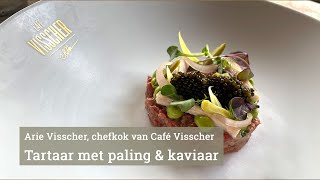 Steak Tartare met paling amp kaviaar van Café Visscher [upl. by Enilarac]