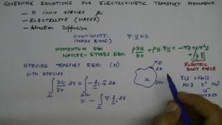 Lecture 21 Governing Equations for Electrokinetic Transport [upl. by Hitchcock217]