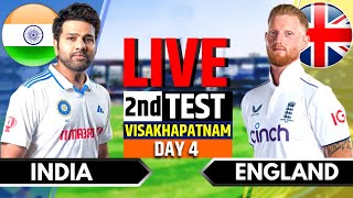 India vs England 2nd Test  India vs England Live  IND vs ENG Live Score amp Commentary Session 2 [upl. by Ehtyaf]