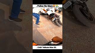 Police Ne Mara 🤬 Crops Vs Riders 🥵 shorts ktmduke125 crash viralvideo [upl. by Shaylah]