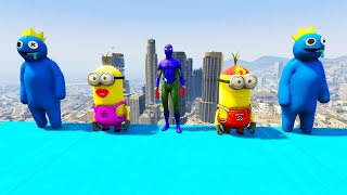 GTA 5 Spiderman Gameplay  Funny Moment amp SpiderMan Jumps  GTA 5 Mods minions red hulk  329 [upl. by Bunch]