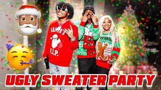 UGLY CHRISTMAS SWEATER PARTY  VLOGMAS DAY 24 [upl. by Neelie363]