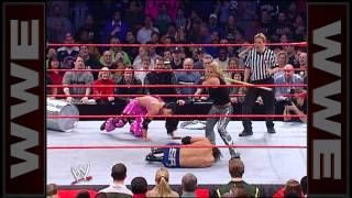 Victoria vs Trish Stratus  Womens Championship Chicago Street Fight Raw Jan 27 2003 [upl. by Lockwood]