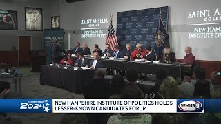 New Hampshire Institute of Politics holds LesserKnown Candidates Forum [upl. by Arua169]