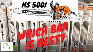 40 Stihl MS 500i  Which Chainsaw Bar Length is Best for it [upl. by Anirpas]