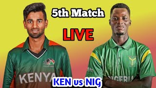 Kenya vs Nigeria KEN vs NGA 5th T20 NIG vs KEN 2024 Live Score cricketlive cricket [upl. by Carlota]