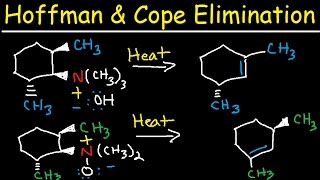 Hofmann and Cope Elimination  E2 Reaction Mechanism  Syn vs Anti Stereochemistry [upl. by Walworth]