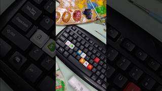 customised keyboard part 7 art acrylic drawing acrylicpaint acrylicpainting painting artist [upl. by Roye]