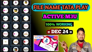 FILE5 👈TATA PLAY M3U PLAYLIST OPEN  how to open m3u playlist 2024  Tata play m3u [upl. by Neyuh869]